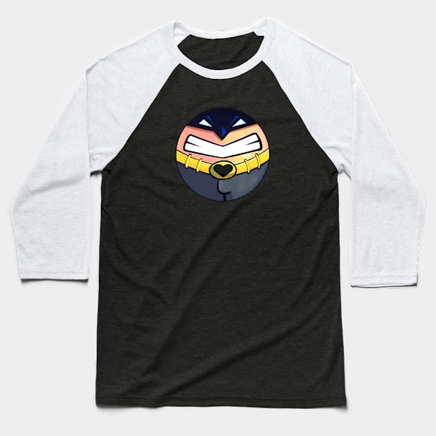 Mr. H3ro's Black Heart Baseball T-Shirt by inshapeuniverse